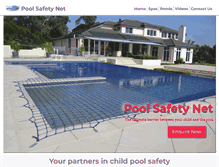 Tablet Screenshot of poolsafetynet.com.au